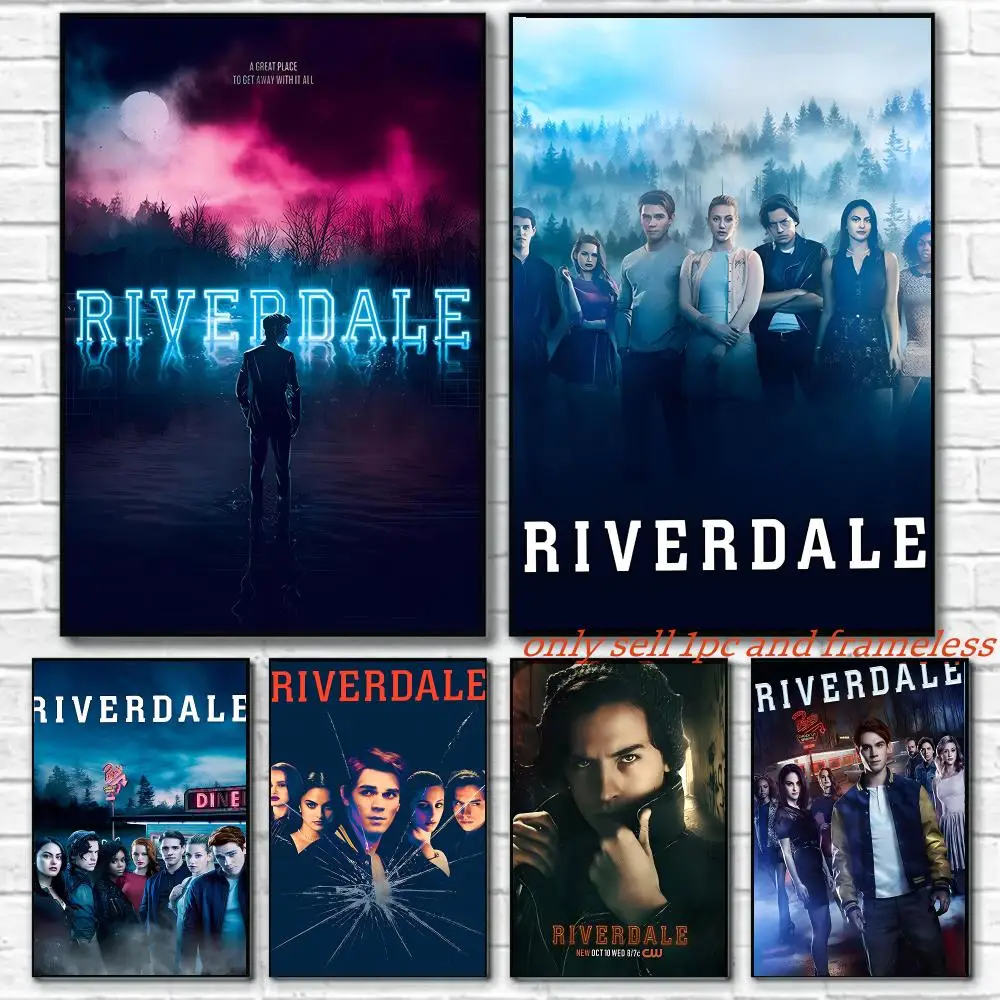Pop TV Series Riverdale-R Poster Art painting with prints Home bedroom bar Outdoor places living room decoration gift