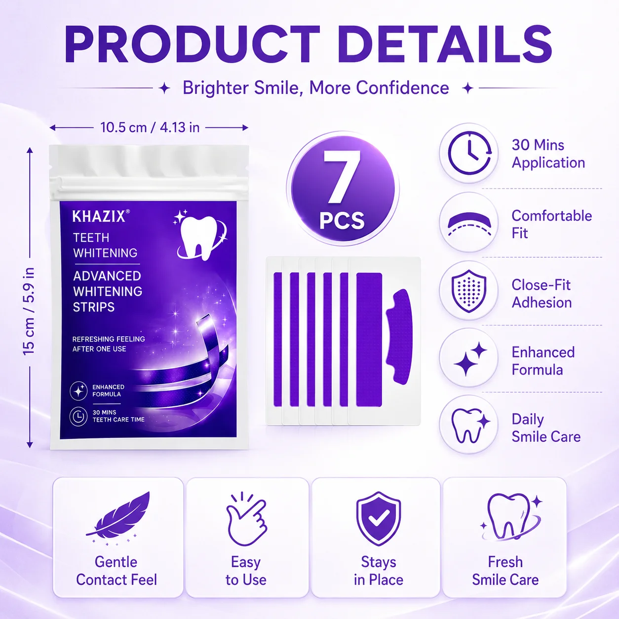 1/7 Pairs Teeth Whitening Stri - Teeth Whitening Strips Crest recension och pris