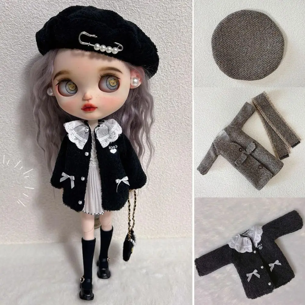 Fashion Elegant Party Clothes Casual Wears Elegant Woolen Overcoat Kids Toys DIY Accessories Princess Dresses for Blythe Dolls