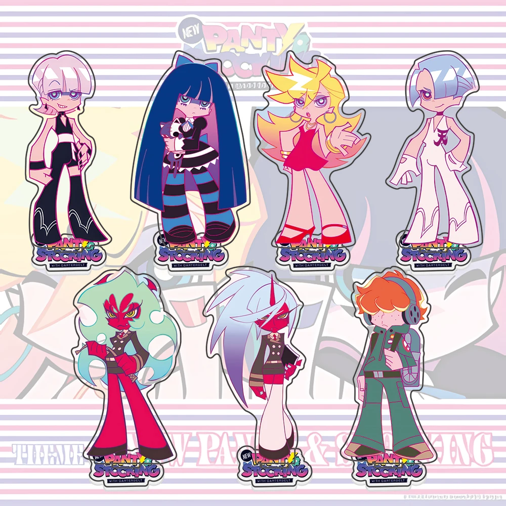 New PANTY & STOCKING with GARTERBELT Acrylic Standee - Panty Stocking Garterbelt Figure Desktop Decor New Collection Gift