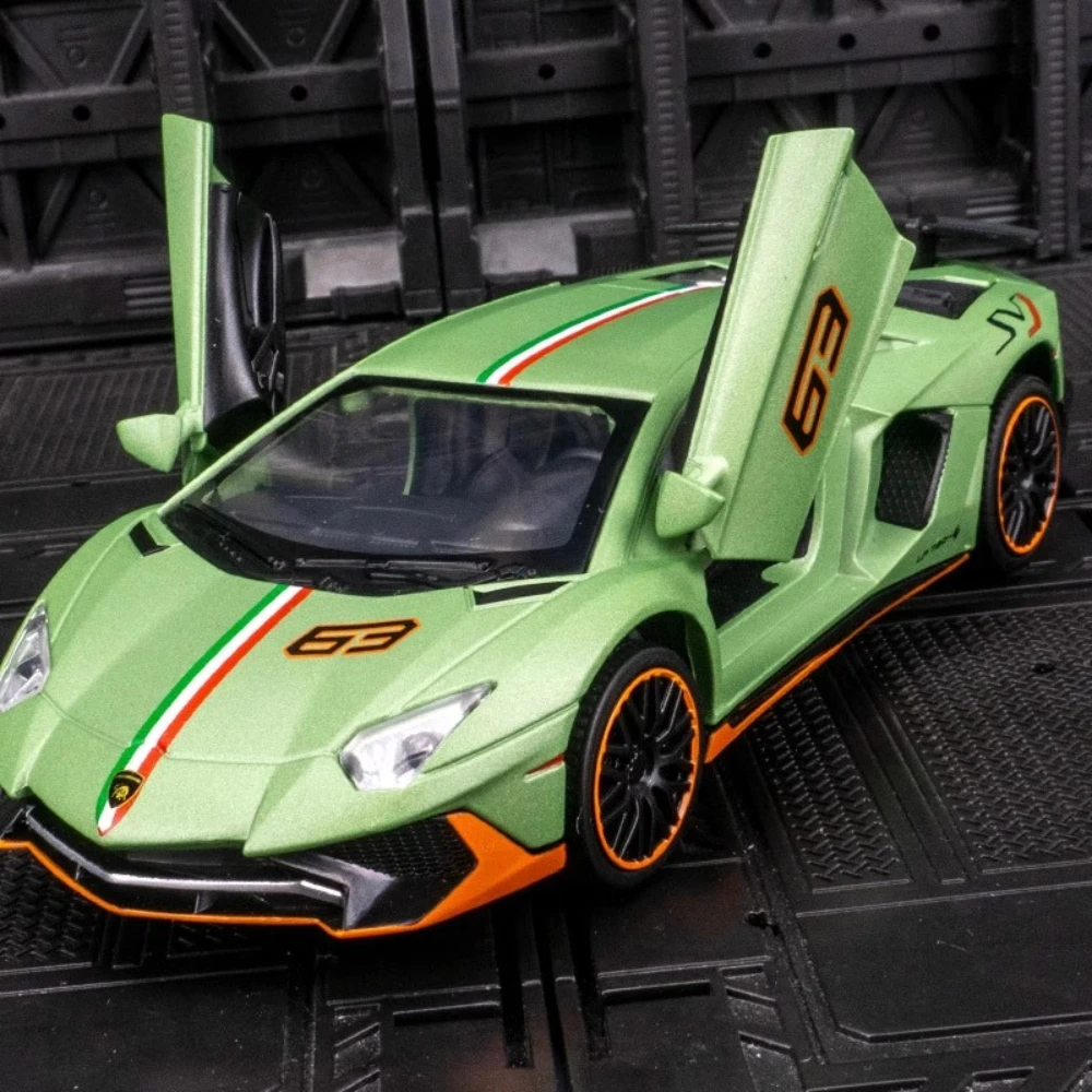 

1:32 Lambor Aventador LP780, модель спортивного автомобиля, игрушка, металлическая литая под давлением имитация транспортных средств, коллекция игрушек с откатным механизмом, праздничные подарки для мальчиков