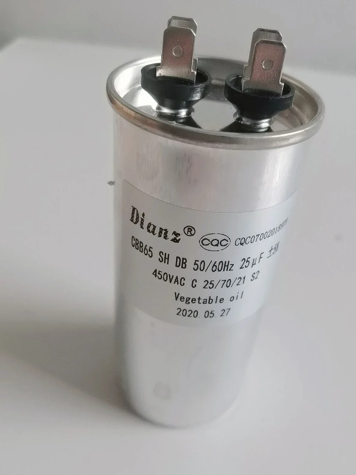 

DIANZ CBB65 SH DB 20/25/30/35/40/50 мкФ V 450 В конденсатор с двойной вставкой и плоским дном