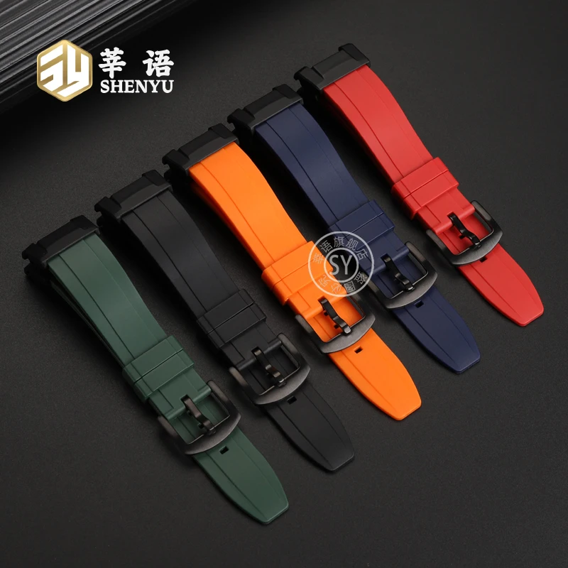 متوافق مع حزام ساعة Casio G-SHOCK من الجيل الثالث Big Mud King GWG-B1000 المطاطي المعدل للرجال