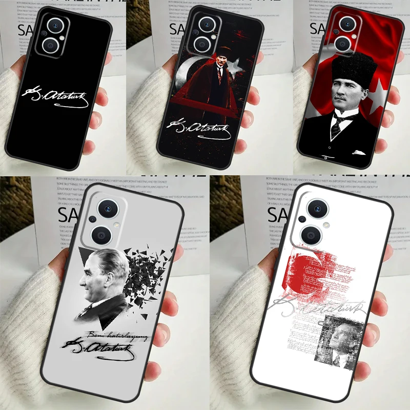 Turkey Mustafa Kemal Ataturk Case For OPPO Reno 8 7 6 5 4 Lite 8T 5Z 4Z 10 11F OPPO Find X5 X6 Pro X2 Neo X3 Lite Cover