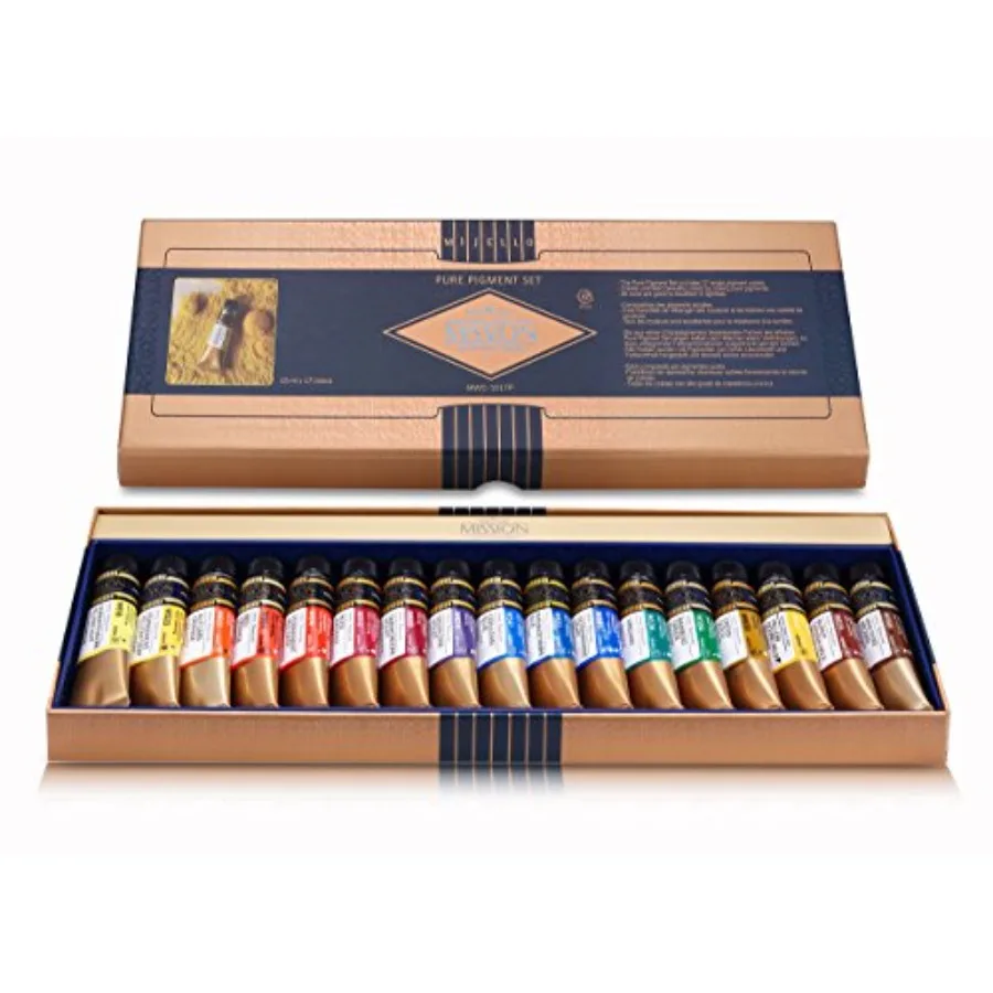 

Акварельные краски Mission Gold Class Pure Pigment MWC-1517P, 15 мл, 17 цветов