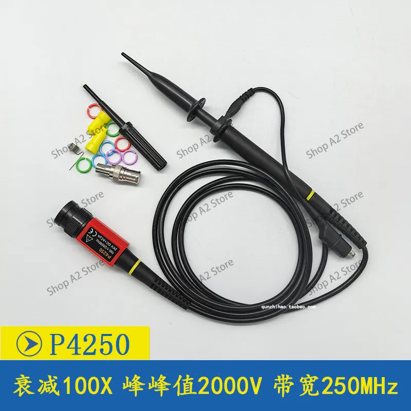 High Voltage 2KV Oscilloscope Probe P4060/P4100/P4250 Probe 100X Bandwidth 100M/250M