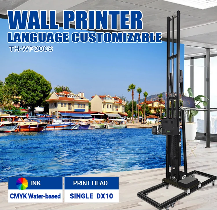 

BAIKETECH TH-WP200S Large Scale 3D Wall Art Solution Print Directly on Concrete Glass Ideal for Museum Exhibition Center Display