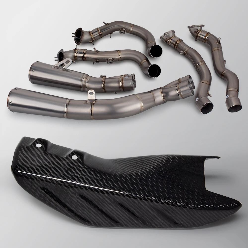 Proejct titanium full exhaust system with S1-GP titanium exhausts for Ducati Panigale V4 Streetfighter V4 SP PANIGALE V4 V4 S