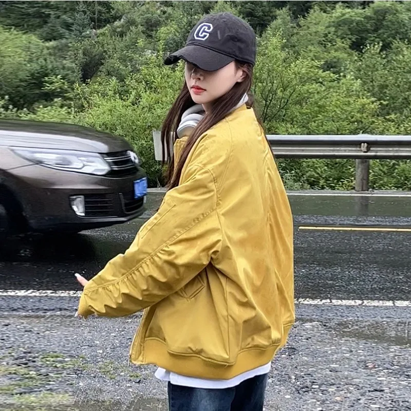 

Men Loose Cotton Light Jacket Cotton Jackets American Jacket Couple Fashionable Thickened Baseball Jacket Flight Jacket Outdoor