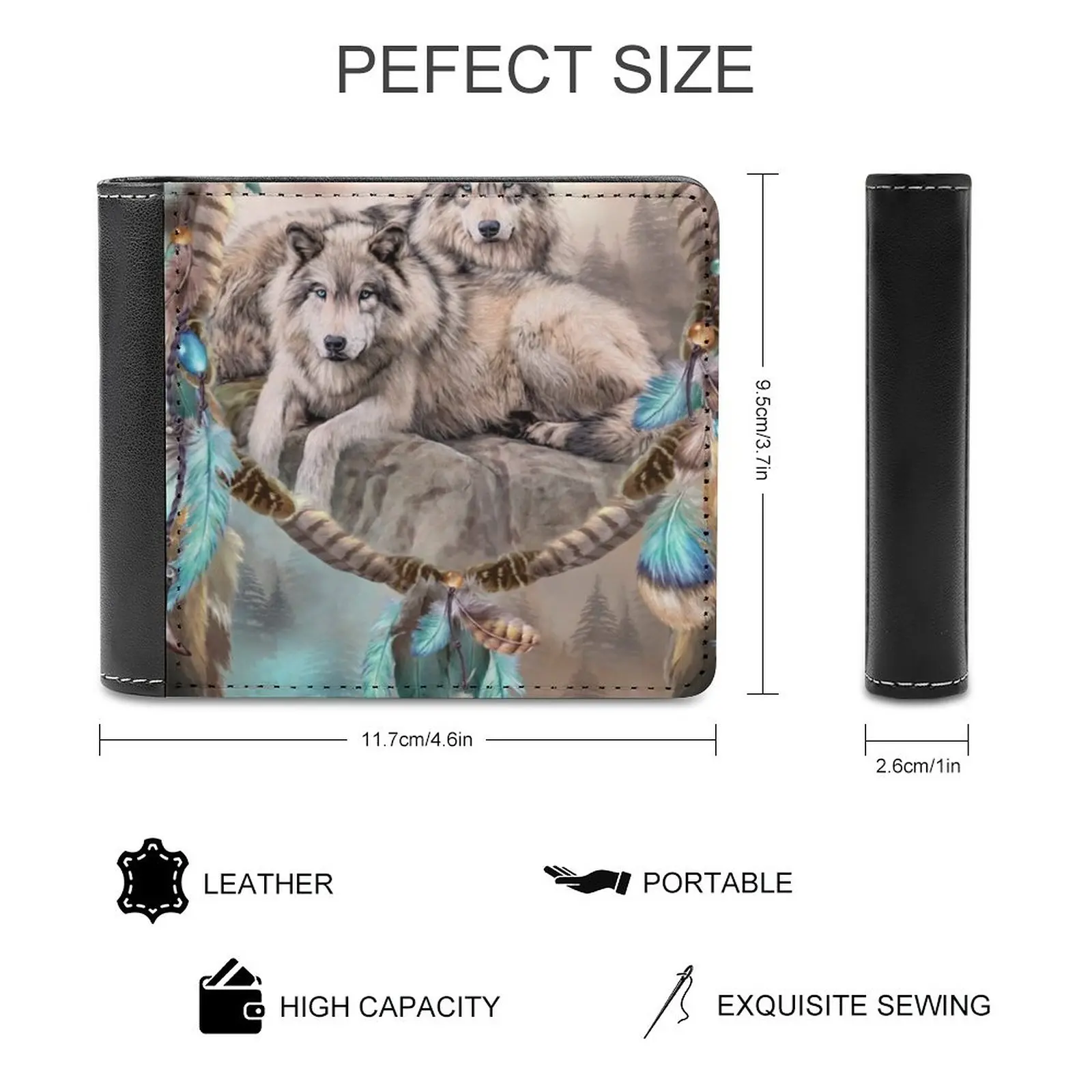 Miniature Schnauzer Dog Watercolour Illustration Business Men Wallets Small Money Purses New Design Dollar Price Top Wallet