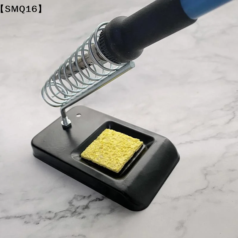 Soldering Iron Stand Portable Holder Soldering Tin Stand with Welding Cleaning Sponge Electric Soldering Iron Accessories【SMQ】