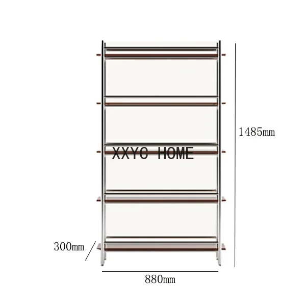 Amber-Yellow Glass Stainless Steel Shelf Affordable Luxury Style Creative Super White Stalinite Display Rack