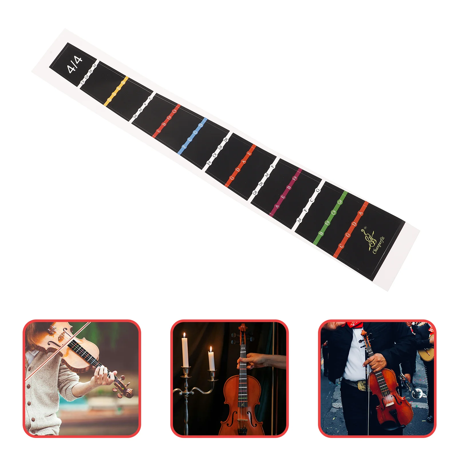 Cello Stickers Finger Guide Fingerboard Phoneme Learning Musical Pvc Fretboard Removable