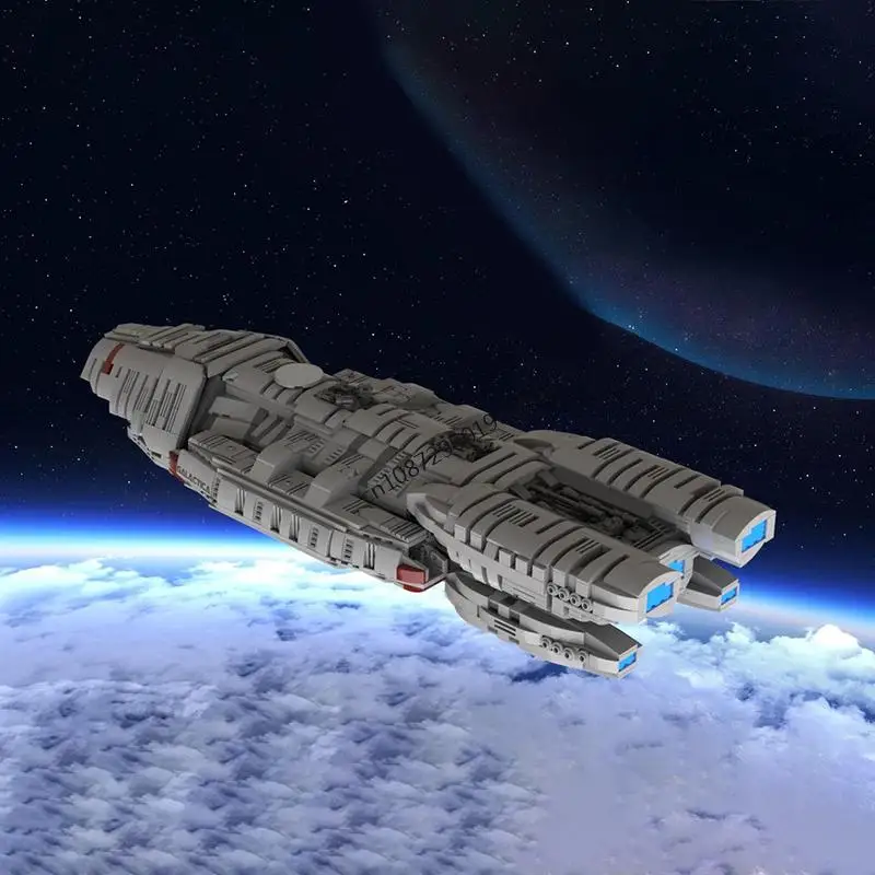 

Новинка, 3498 шт., знаменитый звездный фильм Moc Battlestar Galactica, модель Spacefighter, креативные идеи, детская игрушка, подарок на день рождения, пазлы на заказ