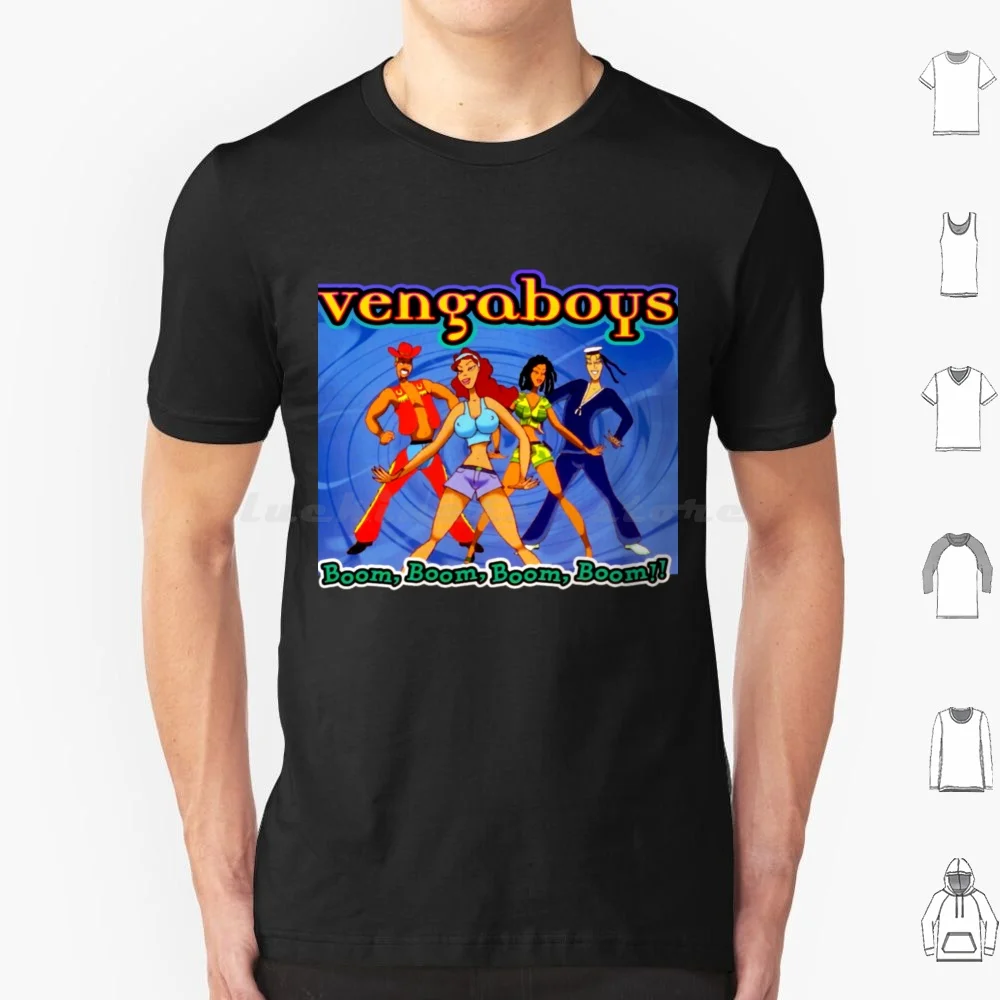 Eurodance Tour Pop Vengaboys Band Boom Boom camiseta tamaño grande 100% algodón Eurodance Tour Pop Vengaboys Band Boom Boom Boom