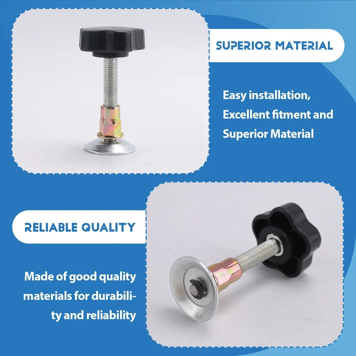 A89X Drawer Front Installation Clamps, 2PCS Stainless Steel Cabinet Installation Clamps Tools for Drawer Front Panel