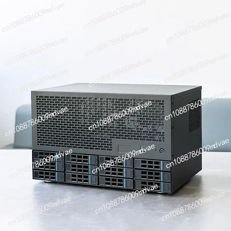 brand-new 12-Disk NAS chassis ATX main board ATX power supply 8 full-height slots Enterprise home Synology AIO server