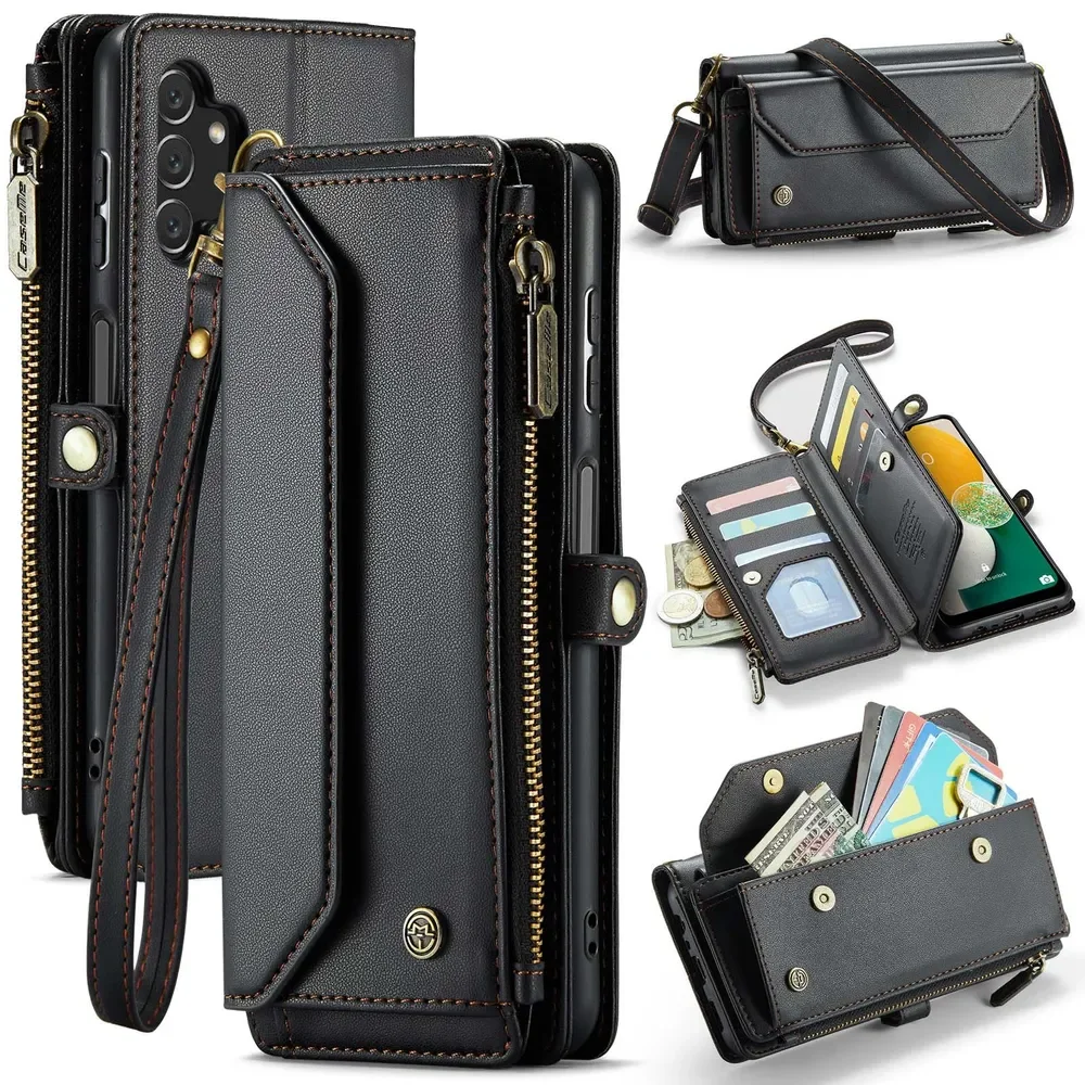 حافظة لهاتف سامسونج جالاكسي A13 4G/A13 5G/A04S/A04/M13 5G محفظة جلدية بطاقات حقائب الهاتف الفاخرة #2