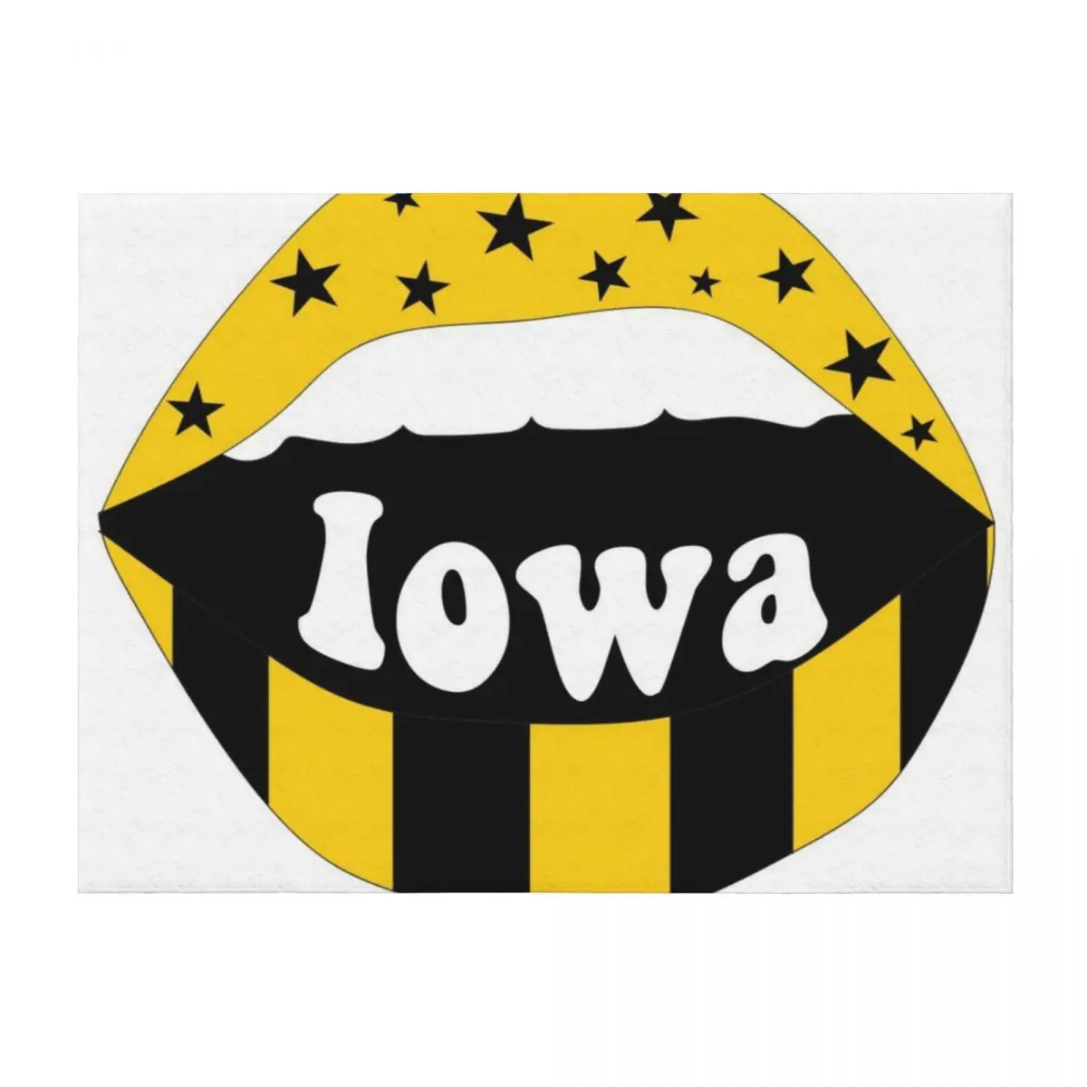 

Iowa Lips Throw Blanket Soft Plaid valentine gift ideas Blankets For Bed for sofa Blankets