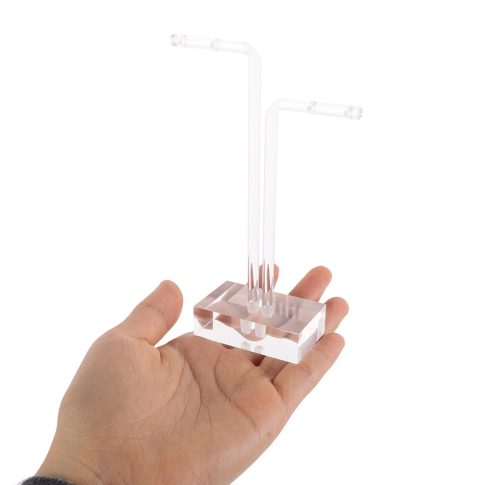 

Прозрачная акриловая подставка для ювелирных изделий, держатель для сережек, компактный органайзер для магазинов ювелирных изделий, выставка домашнего хранения