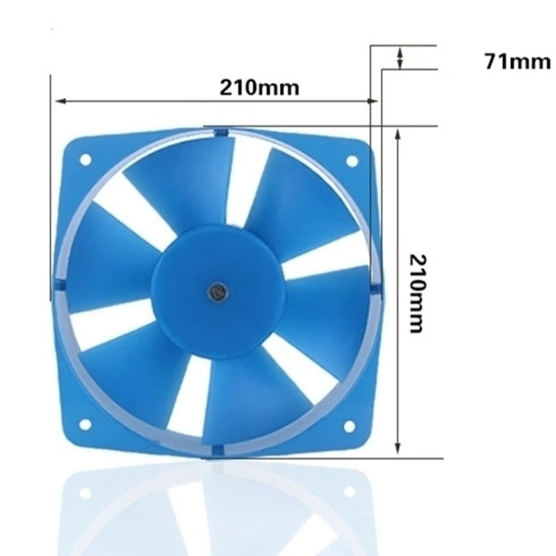 200FZY7-D flangia singola AC380V 65W ventola ventola a flusso assiale ventola di raffreddamento a scatola elettrica direzione del vento regolabile