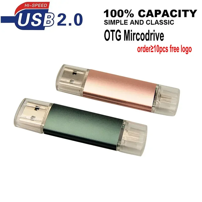 Free TYPE-C adapters USB Flash Drives 128GB Metal Pen Drive 64GB Wholesale Custom logo Memory Stick 32GB Real Capacity Free ship