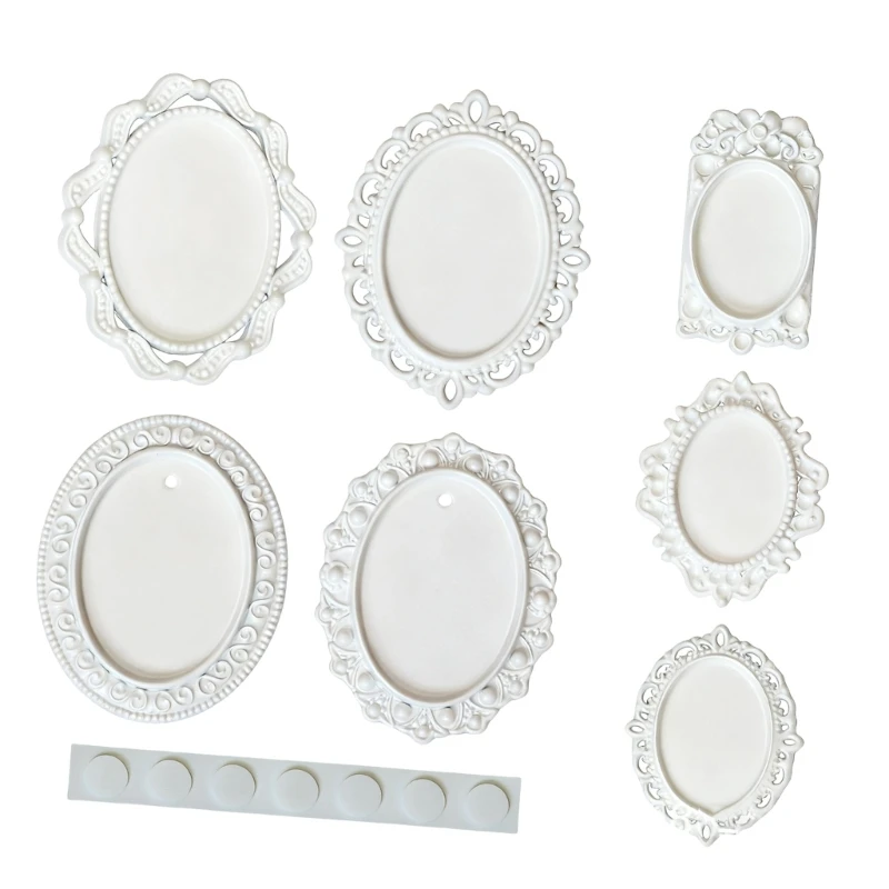 7 Uds. Modelo marco estatuilla, muebles en miniatura, accesorios para casa muñecas para habitación, escena, arreglo