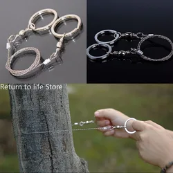 Field Survival Stainless Wire Saw Hand Chain Saw Cutter Outdoor Emergency Fretsaw Camping Hunting Wire Saw Survival Outdoor Tool