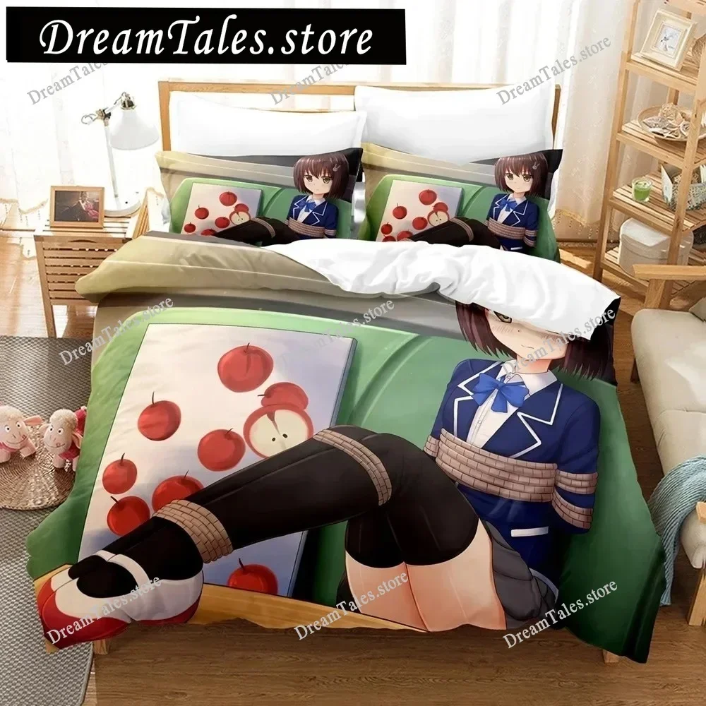 3D Print Anime Girls This Art Club Has A Problem Bedding Sets Duvet Cover Set With Pillowcase Twin Full Queen King Bedclothes