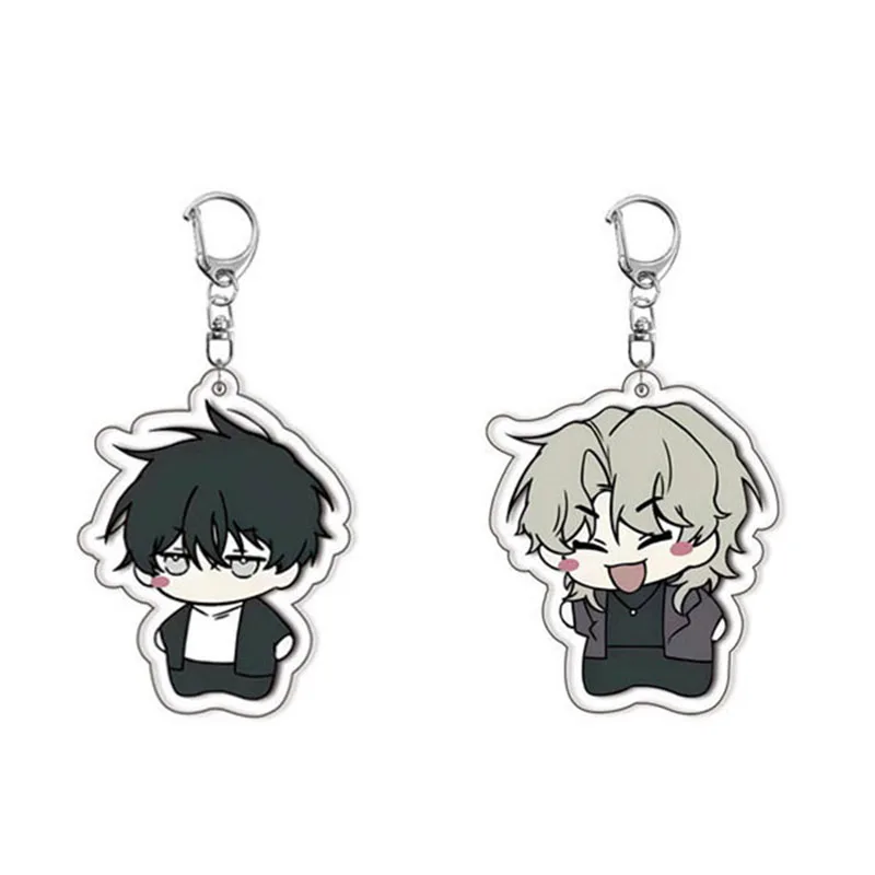 Pendentif porte-clés en acrylique de dessin animé 2D, décoration de sac et de clé, porte-clés de voiture, porte-clés, cadeau parfait pour les amateurs d'anime