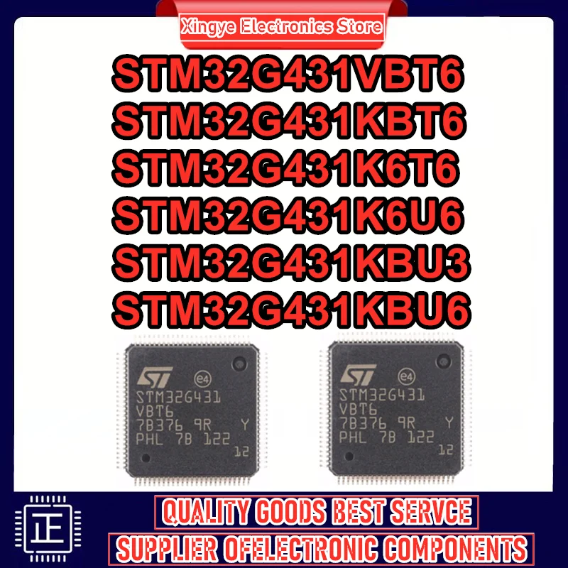 

STM32G431VBT6 STM32G431KBT6 STM32G431K6T6 STM32G431K6U6 STM32G431KBU3 STM32G431KBU6 Микросхема IC 100% новая, оригинальная, в наличии