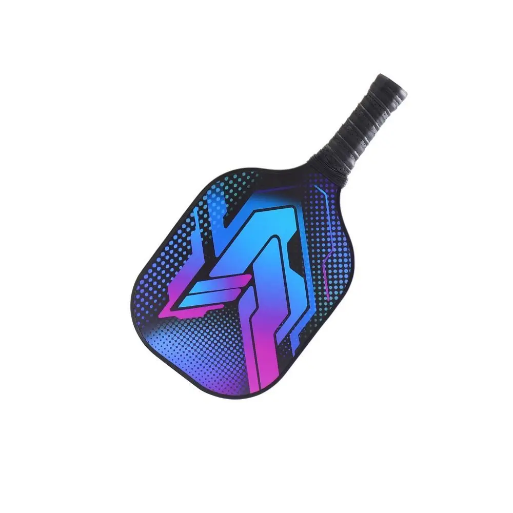 Wooden Pickleball Paddles Non-Slip Colorful Pickle Ball Racket Ribbed Handle Single Racket Pickleball Training Equipment Women