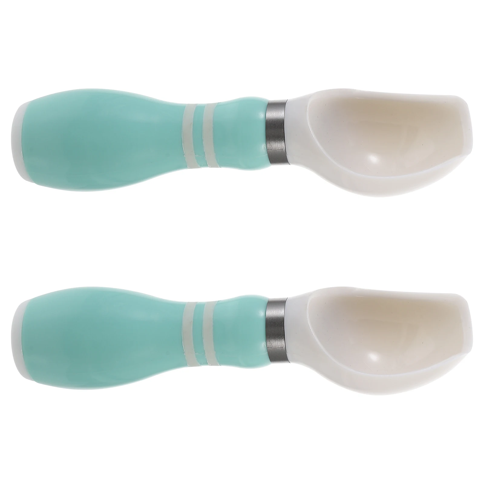 

2pcs Ice Cream Scoop Food Safe Stainless Steel Ergonomic Fruit Dessert Spoon Gelato Scooper Easy Clean for Home Cafe
