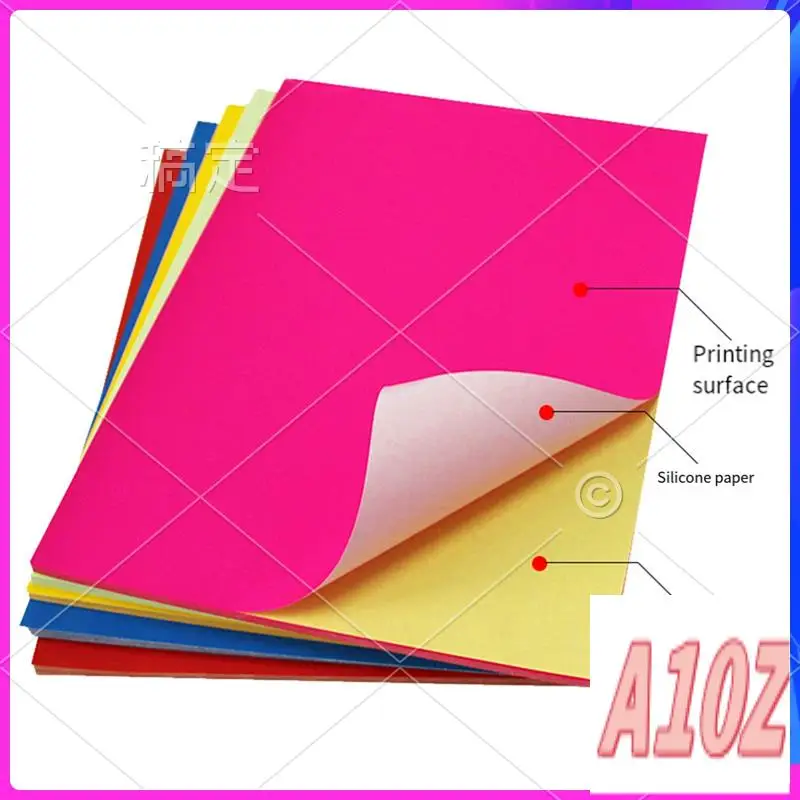 

0Z-Sticker Paper A4 Sticker Paper 8.27X11.69 Inch For Laser/Inkjet Printers For Office School Viridis