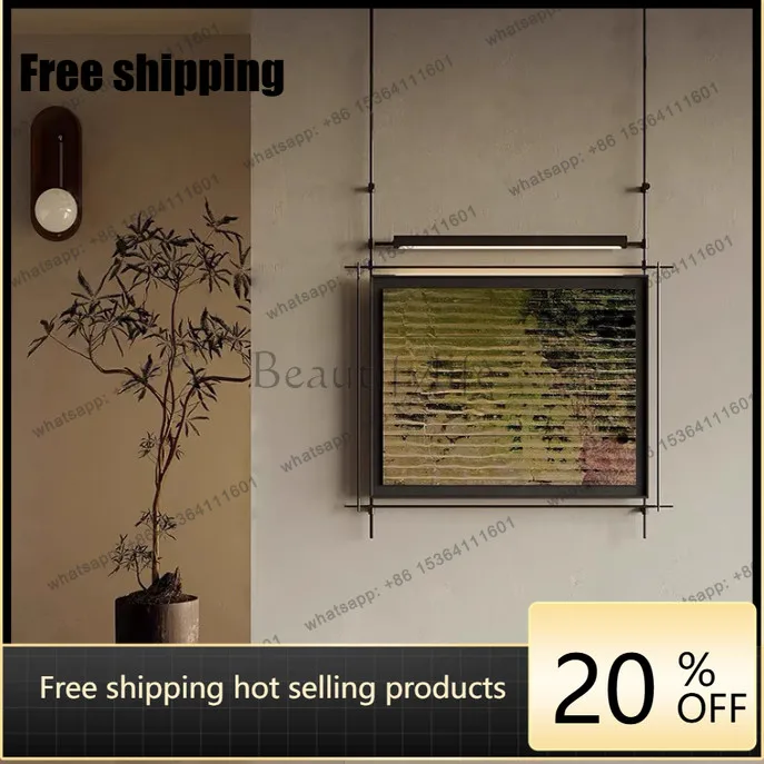 Factory Direct New Chinese decorative painting Wall decoration Hotel clubhouse Metal pole painting