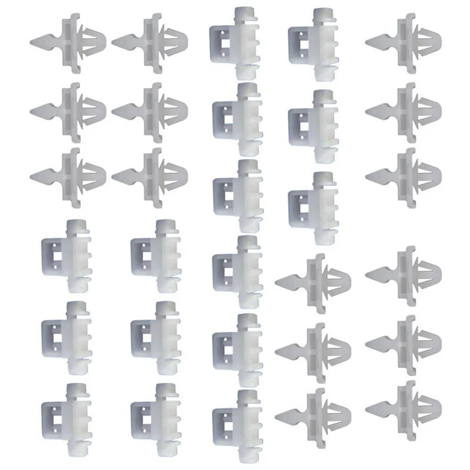 30 Clip Di Fissaggio Per Mercedes-Benz Sacco 190 W201 W124 A124 S124 – OEM A0019884981, A0019885181, In Materiale Ecologico, Per Pannelli E Rivestimenti Interni