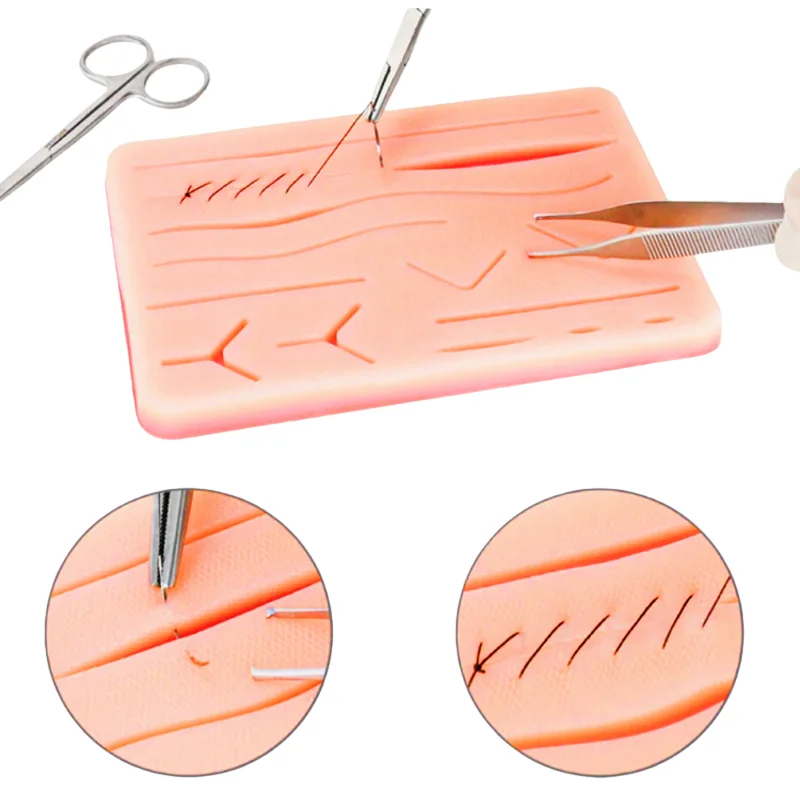 1pc Silicone Skin Suture Training Pad Dental Medical Students Teaching Training Tool Suturing Module Surgical Accessories