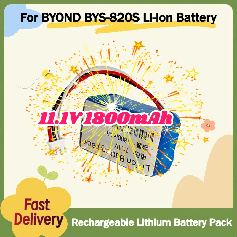 

High-Quality 19.98Wh Battery for BYOND BYS-820S Li-ion Battery Rechargeable Lithium Battery Pack 11.1V 1800mAh