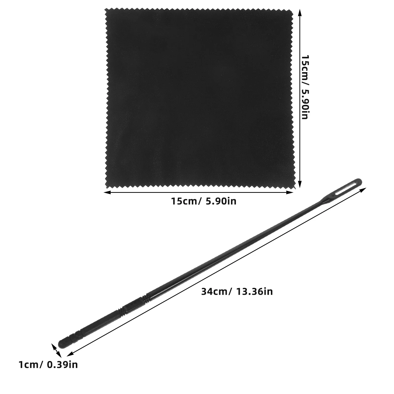 

1 set 1 Set Flute Cleaning Rod Instrument Care Kit Probe Cloth Accessories Universal Tools For Flute Maintenance Dust Removal