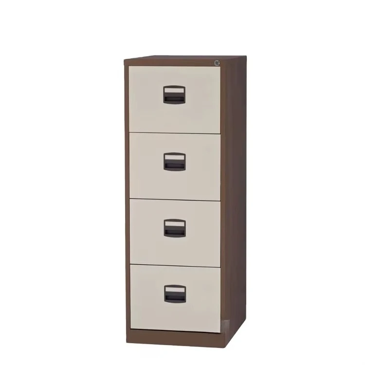Industrial Style 4-Drawer Vertical Steel Storage Cabinet A4 F4 File for Home Office Workshop Kitchen or Gym