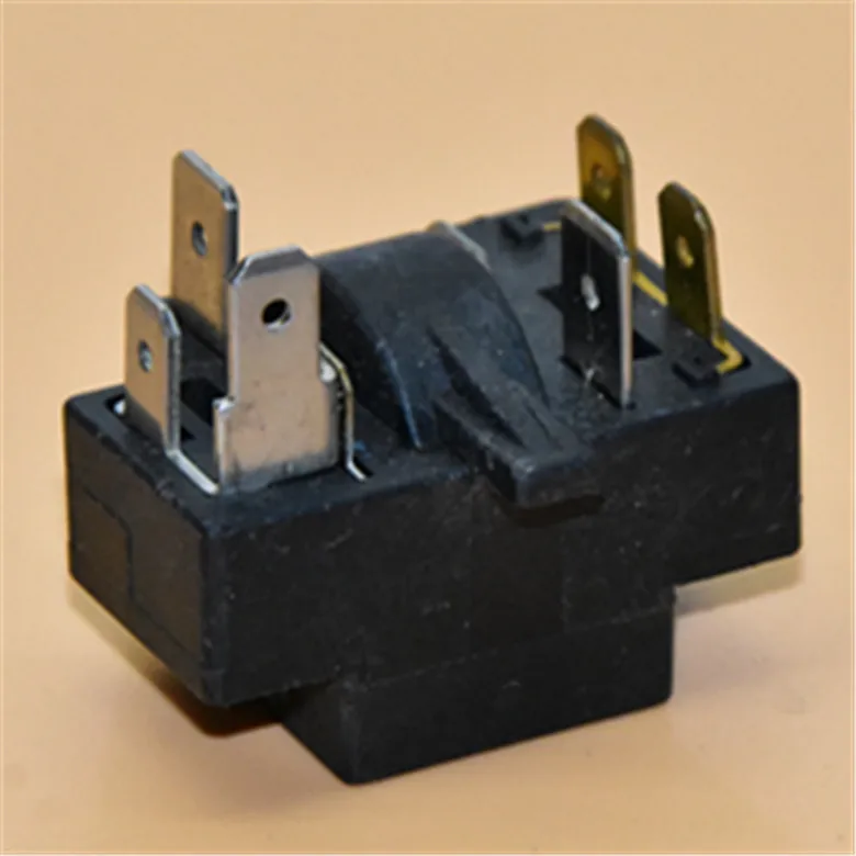1pcs Refrigerator freezer compressor running PTC starter QP2-15 six-pin 6-plug overload protection relay