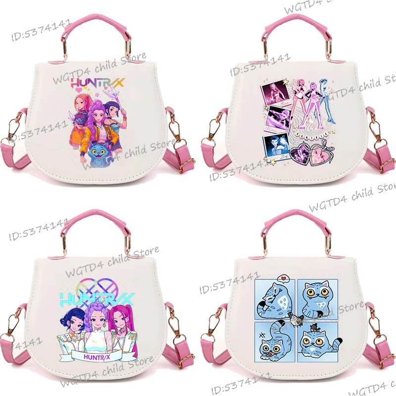 

2025 KPop Movie Fan Zipper Handbags KPop Demon Hunters Student Teenage Girls Crossbody Bags Cute New Fashion Messenger Bag