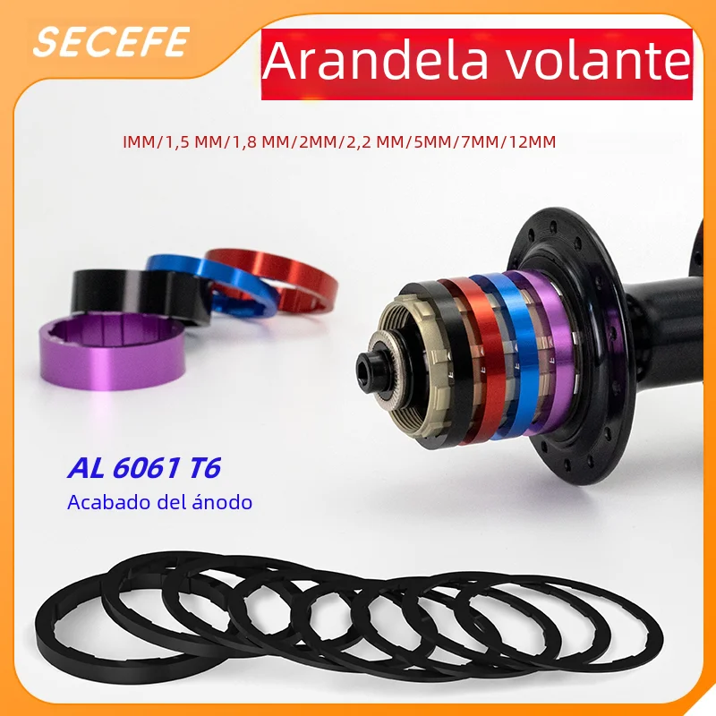 Junta para cassette de bicicleta, arandela para cuerpo de buje de piñón libre, espaciadores para piñón libre, arandela para buje de bicicleta para ajustar la arandela del piñón libre de la bicicleta
