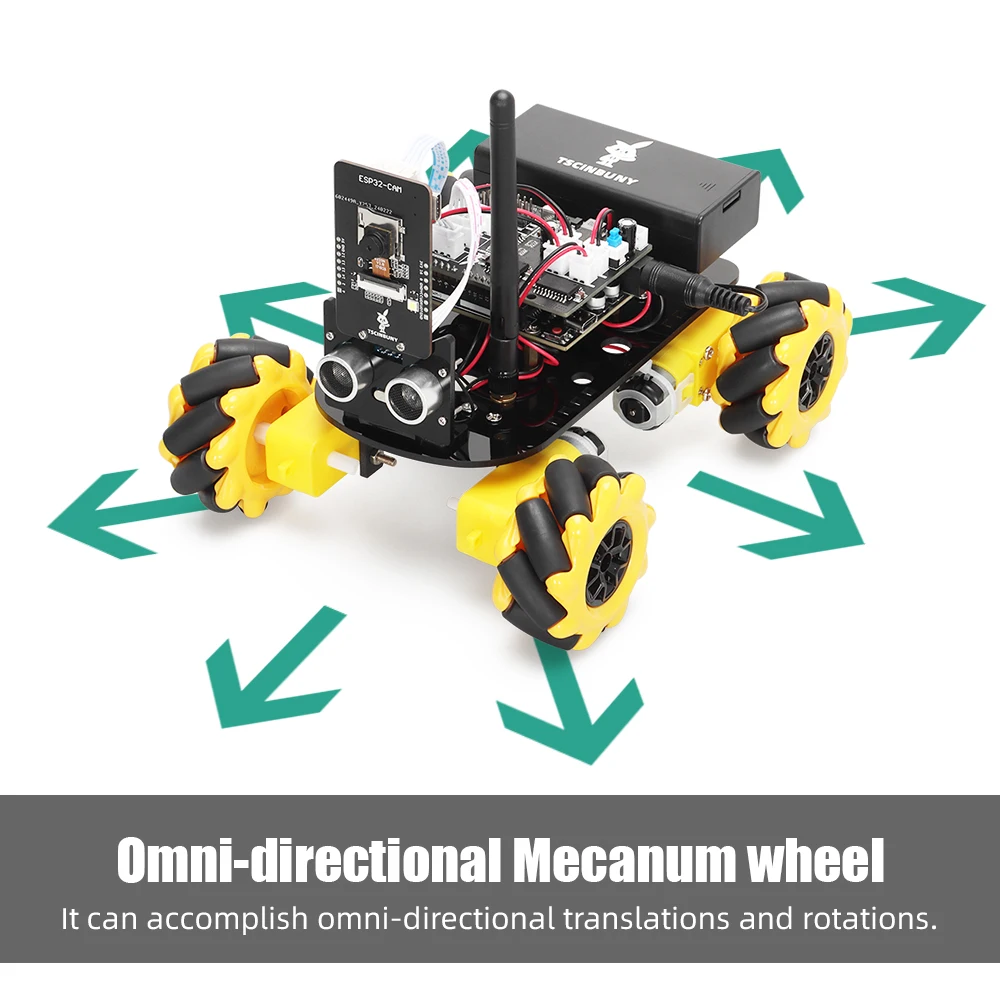 Tscinbuny Robot Kit für Arduino Starter Kit Roboter programmierbar ESP32 Professionelle pädagogische Roboter-Komplette Automatisierungskits