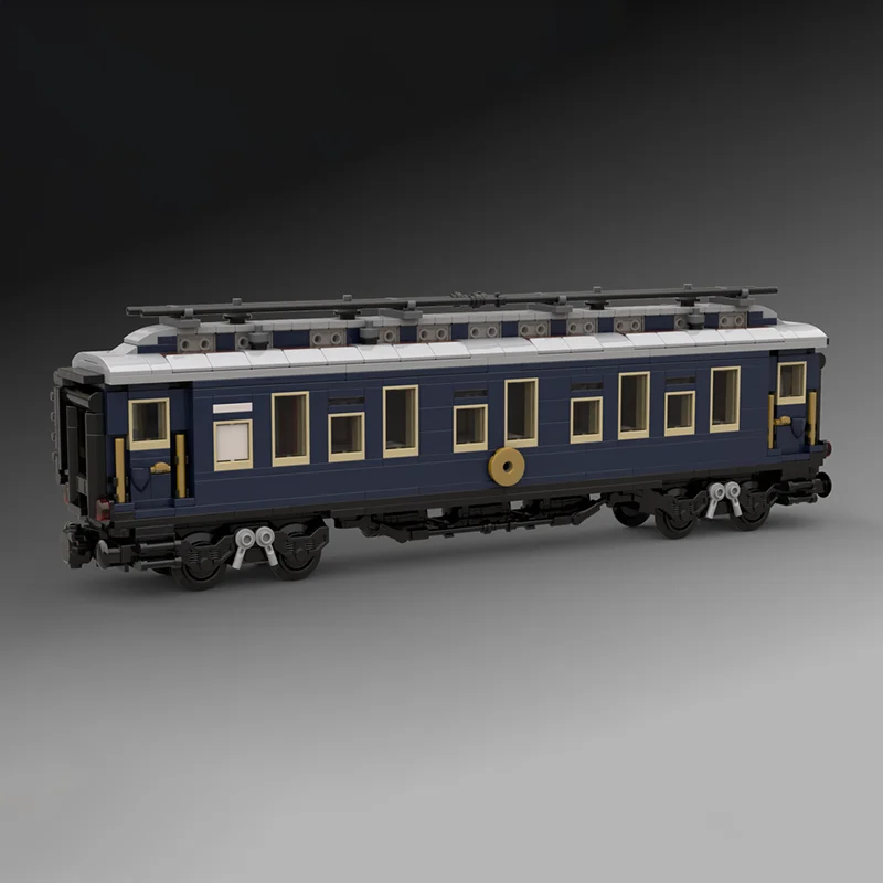 مدينة سيارة نموذج MOC قوالب بناء الشرقية اكسبرس قطار السكك الحديدية وحدات التكنولوجيا الهدايا عطلة تجميع ألعاب أطفال البدلة