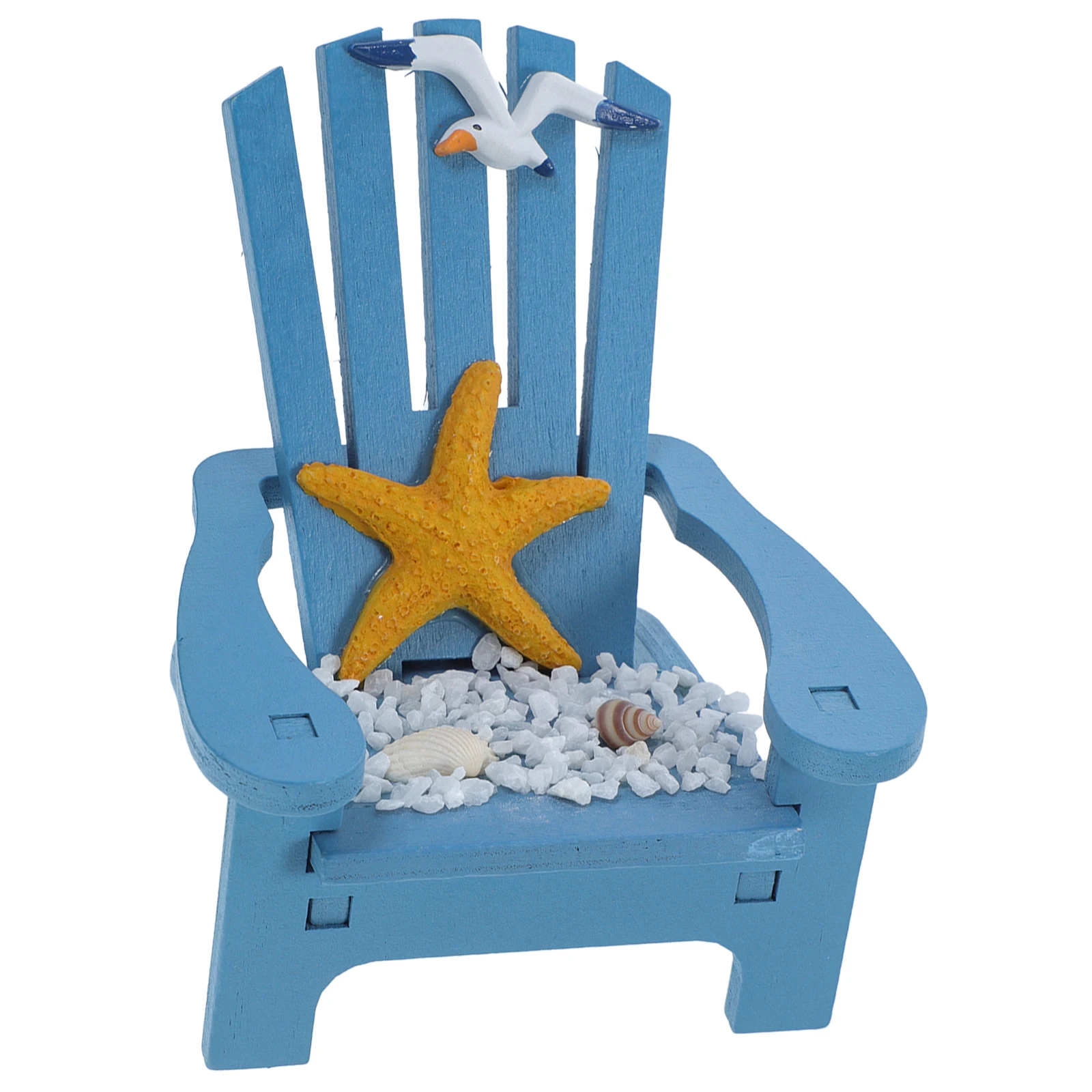 

Miniature Beach Chair Sturdy Lightweight For Dollhouse Mini Garden Decor Micro Landscape Ornament Mini House Decoration