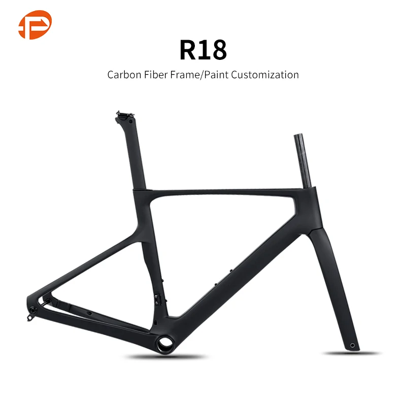 

Super Light Carbon Fiber T1000 Disc Road Bike Frame UDH hanger T47 Thread Max Tire 32C