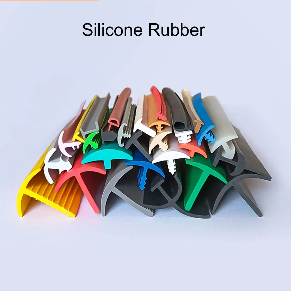 1/2/3M Silicone Rubber Weatherstrip Kitchen Oil-Gas Slit Cover Universal Door Window Car Sunroom Solar Panel Filling Strip