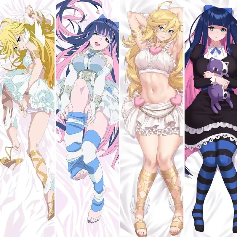 

Panty &Stocking with Garterbelt Hugging Body Pillow Case Anarchy Cushion Dakimakura Stocking Anarchy Pillowcase Otaku Long Cover