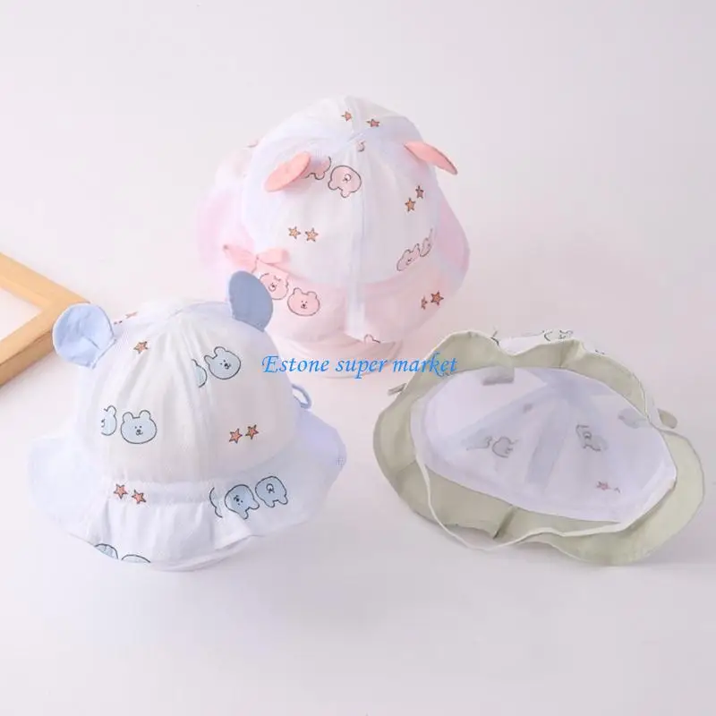 

090B Baby Summer Hat Mesh Sun Cap Girls Boys Hat Travel Beach Caps Gift